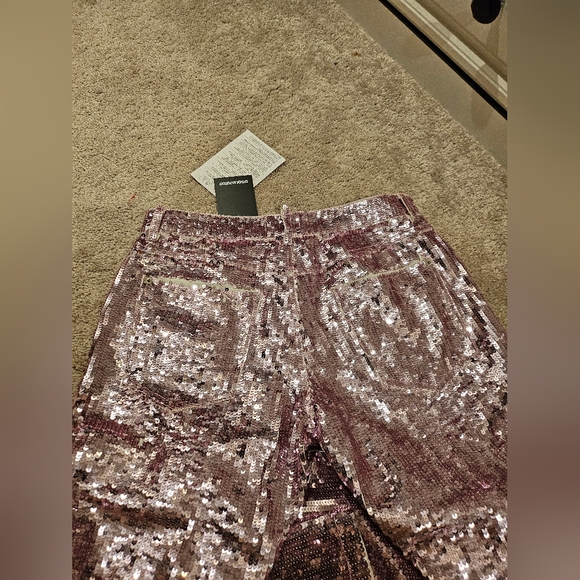 Sequin pink jeans kid 16 years size . Fit women size 6 or 8 . New - Picture 5 of 11